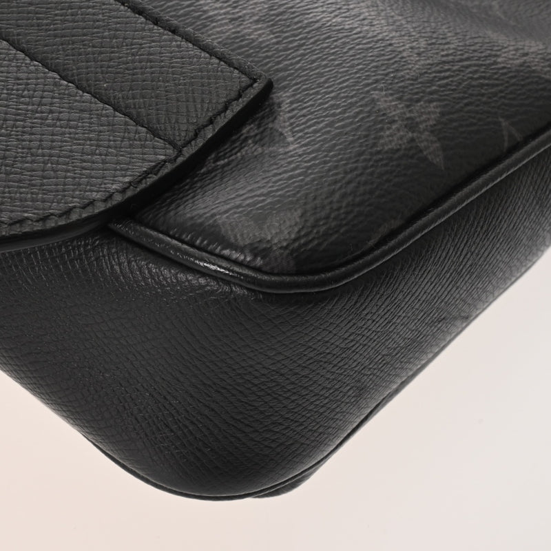 LOUIS VUITTON ルイヴィトン タイガラマ バムバッグ アウトドア ノワール M30245 メンズ レザー ボディバッグ Aランク 中古 銀蔵