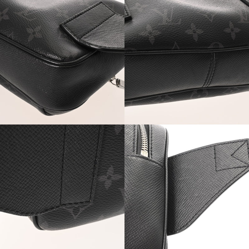 LOUIS VUITTON ルイヴィトン タイガラマ バムバッグ アウトドア ノワール M30245 メンズ レザー ボディバッグ Aランク 中古 銀蔵