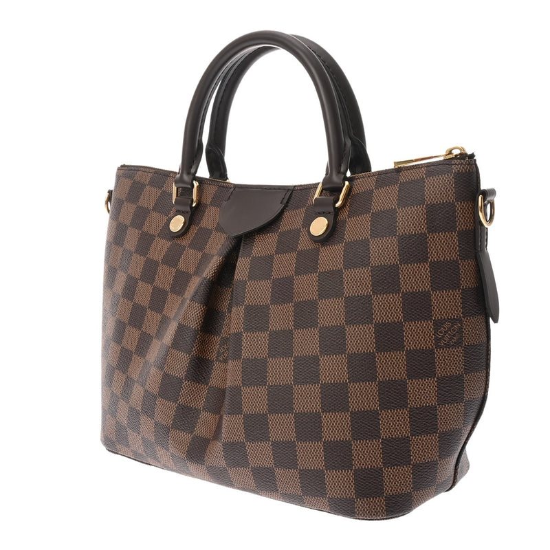 LOUIS VUITTON ルイヴィトン ダミエ シエナ PM 2WAY ブラウン N41545 レディース ダミエキャンバス ハンドバッグ Aランク 中古 銀蔵