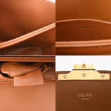 CELINE セリーヌ ティーントリオンフバッグ ホワイト 188882BZ4 レディース トリオンフキャンバス/カーフスキン ショルダーバッグ Aランク 中古 銀蔵