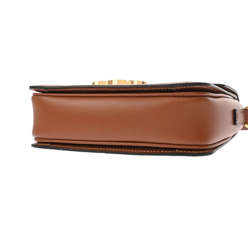 CELINE セリーヌ ティーントリオンフバッグ ホワイト 188882BZ4 レディース トリオンフキャンバス/カーフスキン ショルダーバッグ Aランク 中古 銀蔵