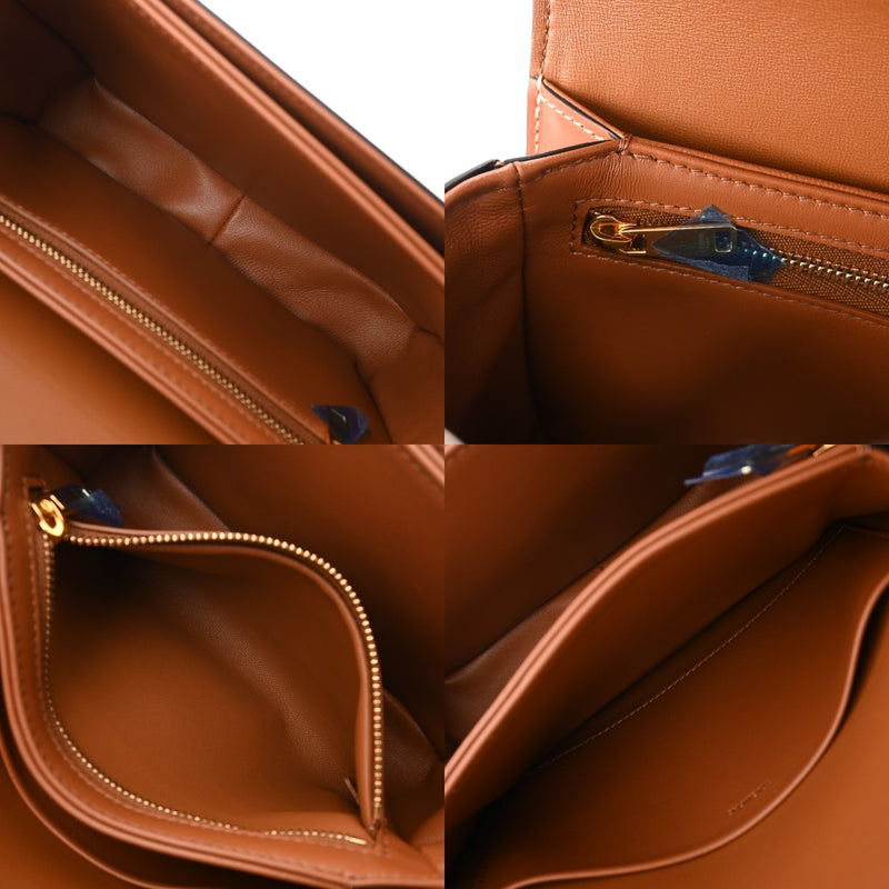 CELINE セリーヌ ティーントリオンフバッグ ホワイト 188882BZ4 レディース トリオンフキャンバス/カーフスキン ショルダーバッグ Aランク 中古 銀蔵