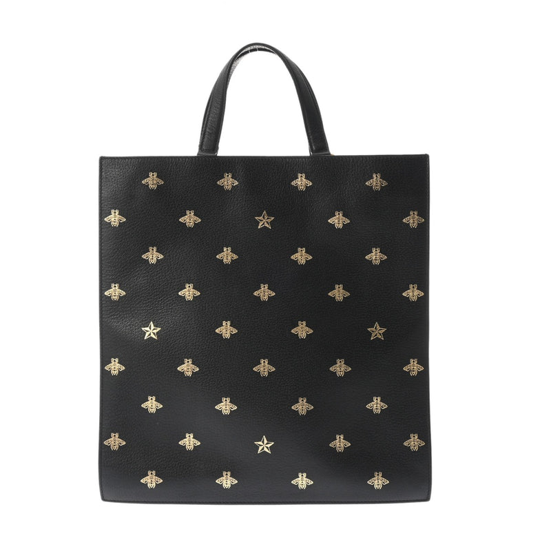 GUCCI グッチ ビースター トートバッグ ブラック 495444 メンズ レザー トートバッグ ABランク 中古 銀蔵