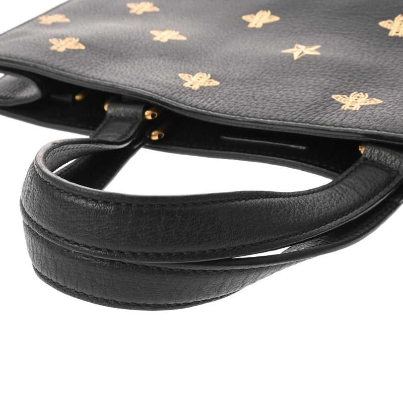 GUCCI グッチ ビースター トートバッグ ブラック 495444 メンズ レザー トートバッグ ABランク 中古 銀蔵