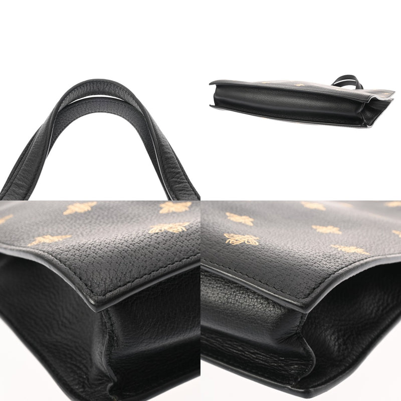 GUCCI グッチ ビースター トートバッグ ブラック 495444 メンズ レザー トートバッグ ABランク 中古 銀蔵