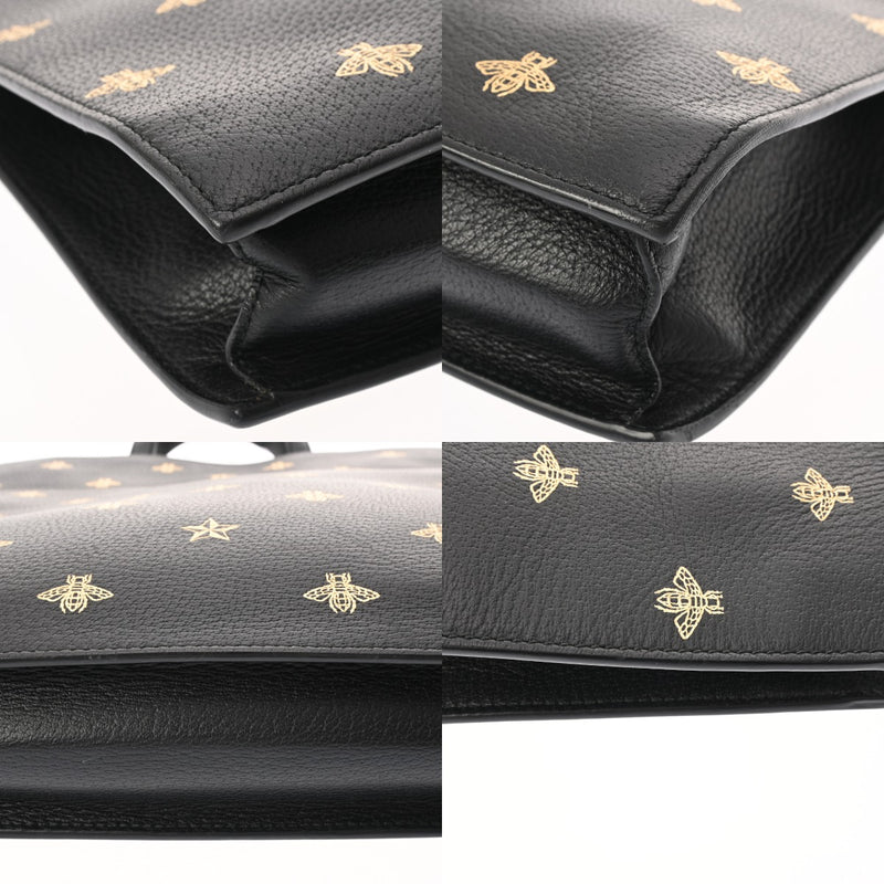 GUCCI グッチ ビースター トートバッグ ブラック 495444 メンズ レザー トートバッグ ABランク 中古 銀蔵
