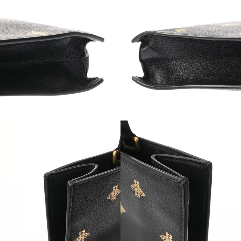 GUCCI グッチ ビースター トートバッグ ブラック 495444 メンズ レザー トートバッグ ABランク 中古 銀蔵