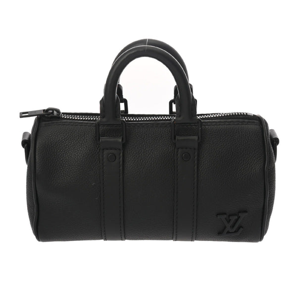 LOUIS VUITTON ルイヴィトン アエログラム キーポル XS ノワール M80950 メンズ トリヨンレザー ボストンバッグ ABランク 中古 銀蔵
