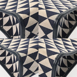 PRADA プラダ トライアングルジャガード 2WAY ネイビー/ホワイト 1BA354 レディース キャンバス トートバッグ ABランク 中古 銀蔵