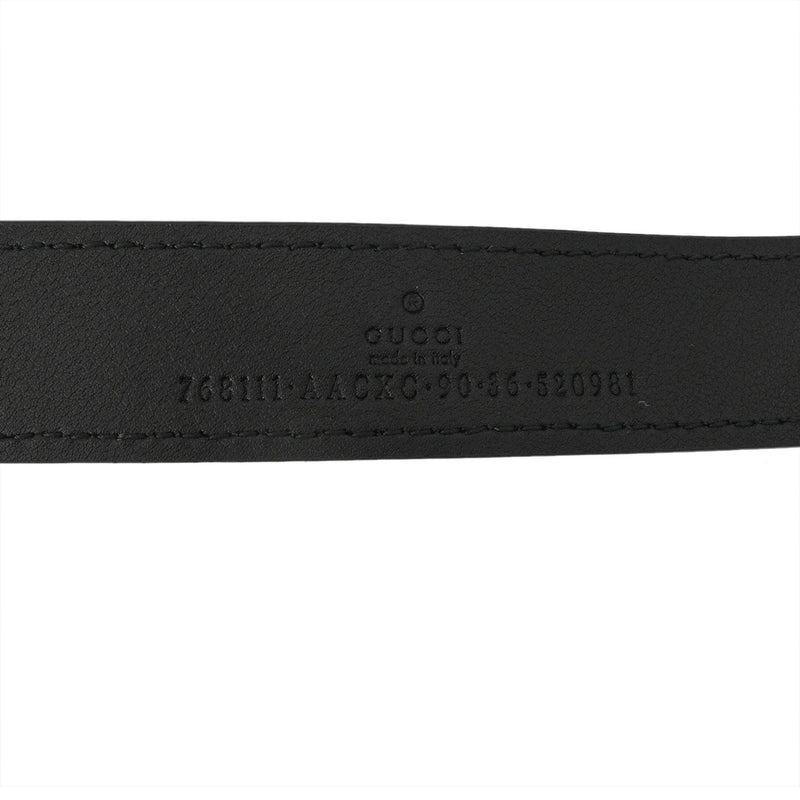 GUCCI グッチ ウエストバッグ ブラック 768111 ユニセックス レザー ボディバッグ 新同 中古 銀蔵