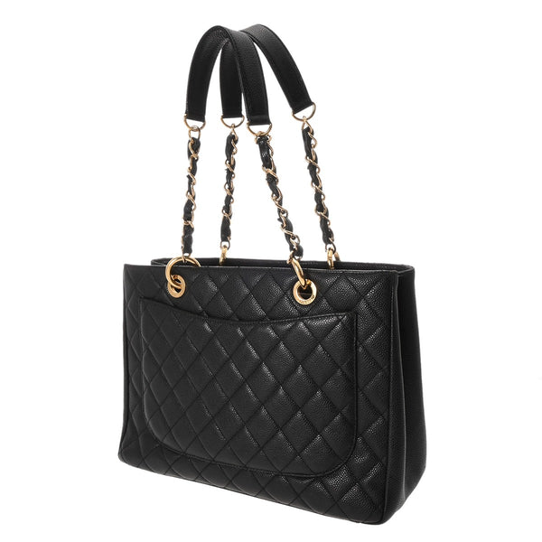 CHANEL シャネル GST グランドショッピングトート ブラック A50995 レディース キャビアスキン トートバッグ ABランク 中古 銀蔵