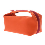 HERMES エルメス ブリッドアブラック PM フー/ルージュアッシュ レディース キャンバス ポーチ Aランク 中古 銀蔵