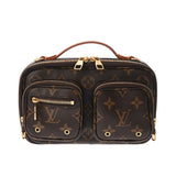 LOUIS VUITTON ルイヴィトン モノグラム ユーティリティ クロスボディ ブラウン M80446 レディース モノグラムキャンバス ショルダーバッグ Aランク 中古 銀蔵