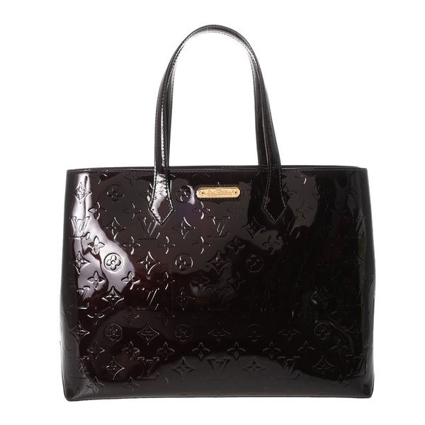 LOUIS VUITTON ルイヴィトン モノグラムヴェルニ ウィルシャー MM トート アマラント M91645 レディース ヴェルニ ハンドバッグ ABランク 中古 銀蔵
