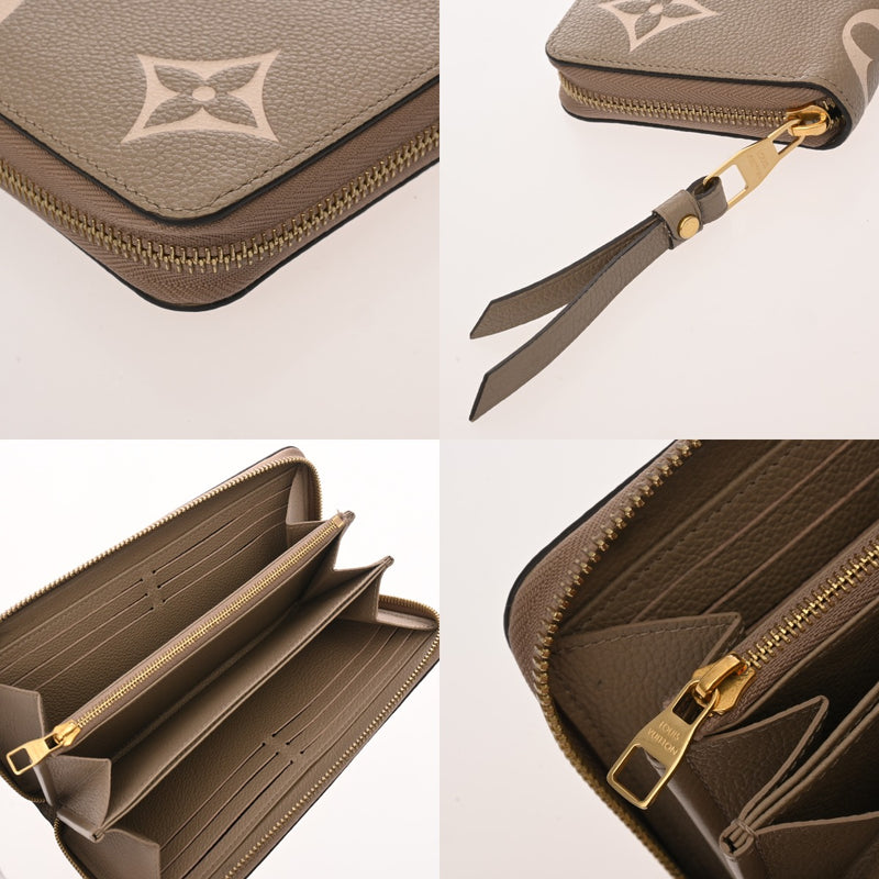 LOUIS VUITTON ルイヴィトン モノグラムアンプラント ジッピーウォレット トゥルトレールクレーム M69794 レディース レザー 長財布 ABランク 中古 銀蔵