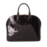 LOUIS VUITTON ルイヴィトン モノグラムヴェルニ アルマ GM アマラント M93595 レディース モノグラムヴェルニ ハンドバッグ ABランク 中古 銀蔵