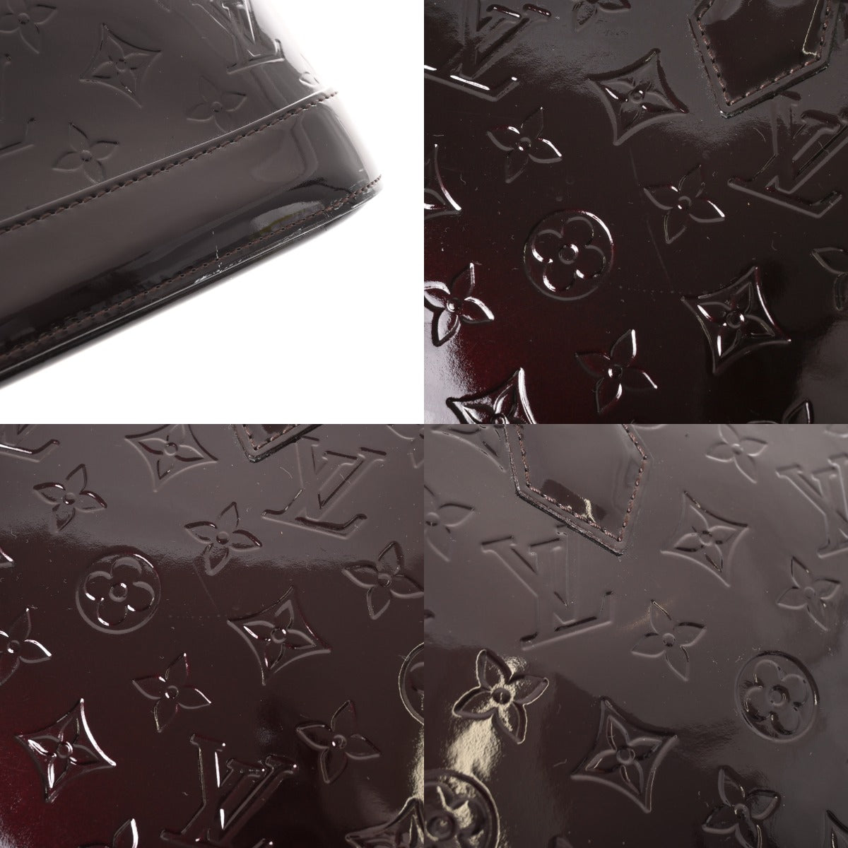 LOUIS VUITTON ルイヴィトン モノグラムヴェルニ アルマ GM アマラント 