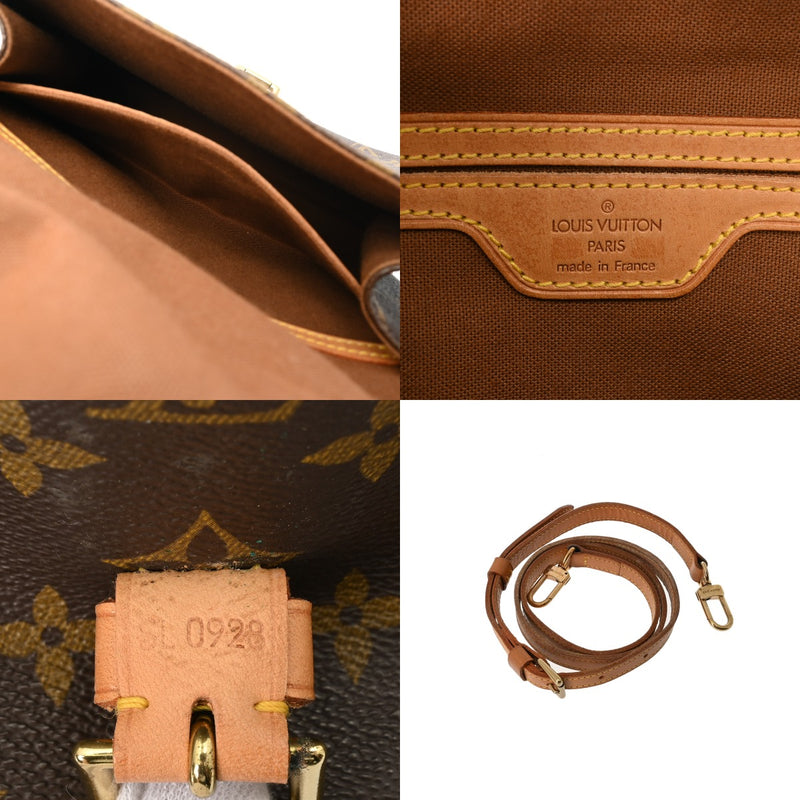 LOUIS VUITTON ルイヴィトン モノグラム ベルエア 2WAY ブラウン M51122 ユニセックス モノグラムキャンバス ハンドバッグ Bランク 中古 銀蔵