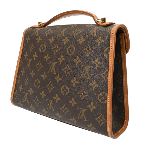 LOUIS VUITTON ルイヴィトン モノグラム ベルエア 2WAY ブラウン M51122 ユニセックス モノグラムキャンバス ハンドバッグ Bランク 中古 銀蔵