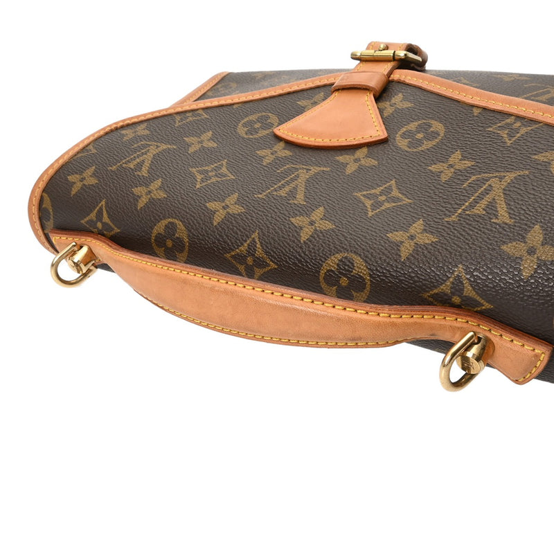 LOUIS VUITTON ルイヴィトン モノグラム ベルエア 2WAY ブラウン M51122 ユニセックス モノグラムキャンバス ハンドバッグ Bランク 中古 銀蔵