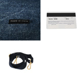 PRADA プラダ カナパ ミニ ブルー 1BG439 レディース デニム ハンドバッグ ABランク 中古 銀蔵