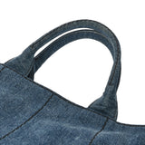 PRADA プラダ カナパ ミニ ブルー 1BG439 レディース デニム ハンドバッグ ABランク 中古 銀蔵