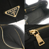 PRADA プラダ カナパ ミニ  ブラック レディース キャンバス ハンドバッグ Aランク 中古 銀蔵
