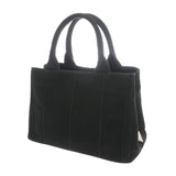 PRADA プラダ カナパ ミニ  ブラック レディース キャンバス ハンドバッグ Aランク 中古 銀蔵