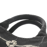 PRADA プラダ カナパ ミニ  ブラック レディース キャンバス ハンドバッグ Aランク 中古 銀蔵