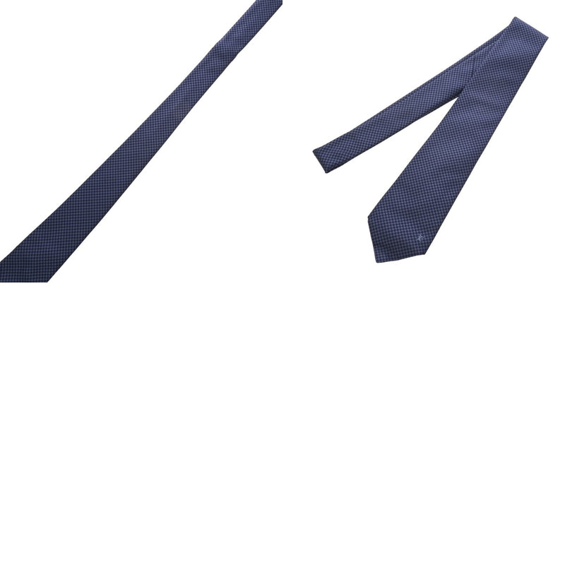 LOUIS VUITTON ルイヴィトン マイクロダミエ マリーヌ M78750 メンズ シルク100% ネクタイ 新同 中古 銀蔵