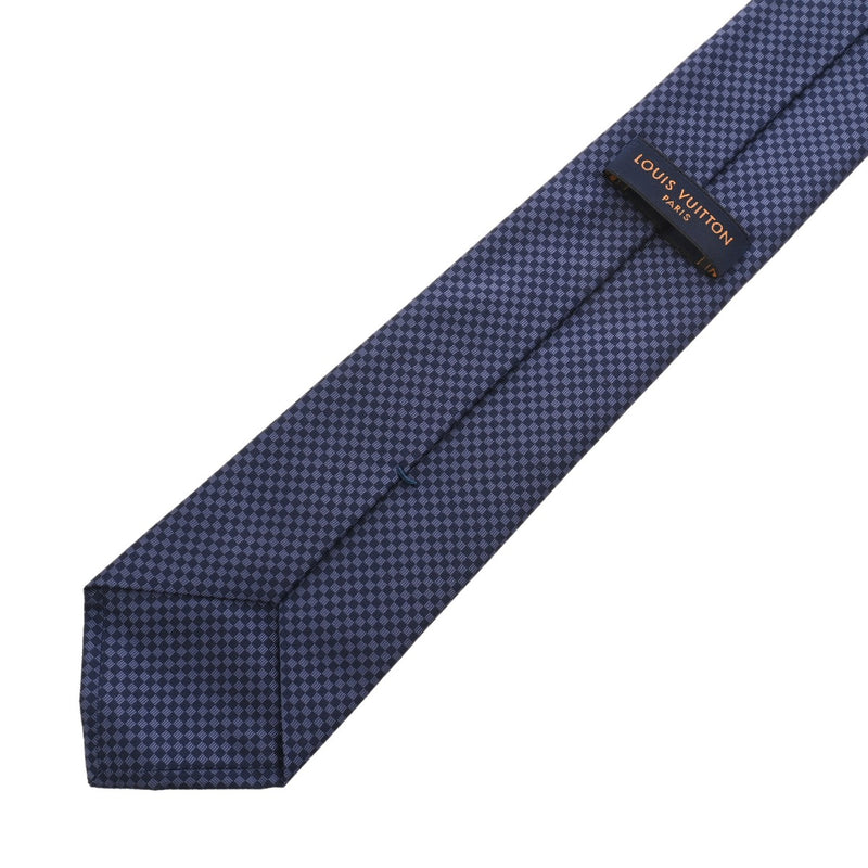 LOUIS VUITTON ルイヴィトン マイクロダミエ マリーヌ M78750 メンズ シルク100% ネクタイ 新同 中古 銀蔵