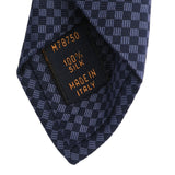 LOUIS VUITTON ルイヴィトン マイクロダミエ マリーヌ M78750 メンズ シルク100% ネクタイ 新同 中古 銀蔵