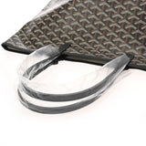GOYARD ゴヤール サンルイ PM ヘリンボーン ブラック ユニセックス PVC レザー トートバッグ 未使用 銀蔵