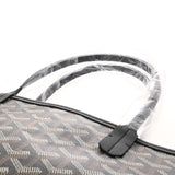 GOYARD ゴヤール サンルイ PM ヘリンボーン ブラック ユニセックス PVC レザー トートバッグ 未使用 銀蔵