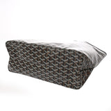 GOYARD ゴヤール サンルイ PM ヘリンボーン ブラック ユニセックス PVC レザー トートバッグ 未使用 銀蔵