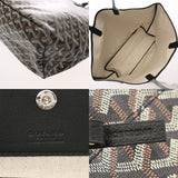 GOYARD ゴヤール サンルイ PM ヘリンボーン ブラック ユニセックス PVC レザー トートバッグ 未使用 銀蔵