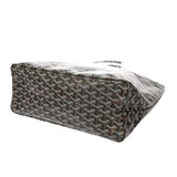 GOYARD ゴヤール サンルイ PM ヘリンボーン ブラック ユニセックス PVC レザー トートバッグ 未使用 銀蔵
