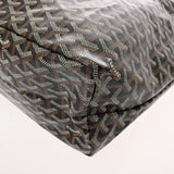 GOYARD ゴヤール サンルイ PM ヘリンボーン ブラック ユニセックス PVC レザー トートバッグ 未使用 銀蔵
