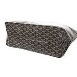 GOYARD ゴヤール サンルイ PM ヘリンボーン ブラック ユニセックス PVC レザー トートバッグ 未使用 銀蔵