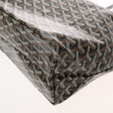 GOYARD ゴヤール サンルイ PM ヘリンボーン ブラック ユニセックス PVC レザー トートバッグ 未使用 銀蔵