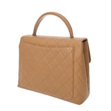 CHANEL シャネル マトラッセ ケリー型 ベージュ A12397 レディース キャビアスキン ハンドバッグ ABランク 中古 銀蔵