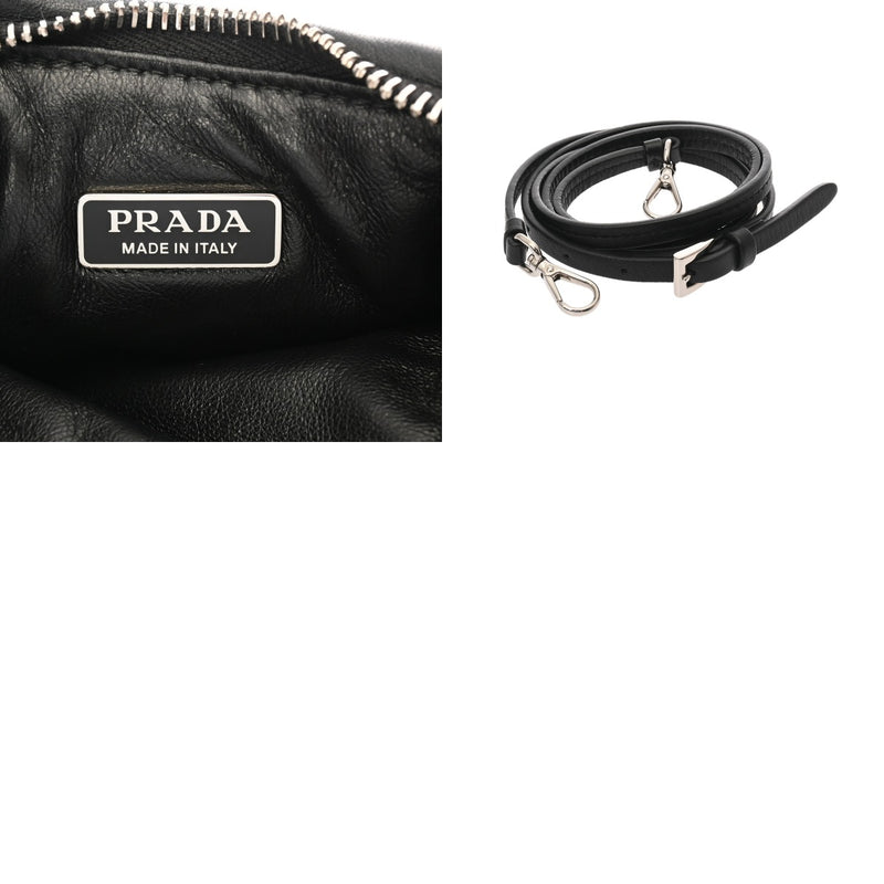 PRADA プラダ パテッド MINI ブラック 1BA384 レディース ナッパレザー ハンドバッグ Aランク 中古 銀蔵