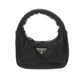 PRADA プラダ パテッド MINI ブラック 1BA384 レディース ナッパレザー ハンドバッグ Aランク 中古 銀蔵