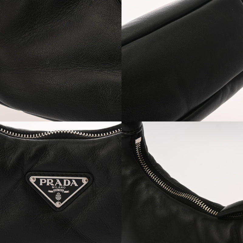 PRADA プラダ パテッド MINI ブラック 1BA384 レディース ナッパレザー ハンドバッグ Aランク 中古 銀蔵