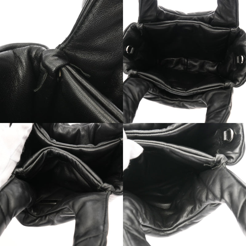 PRADA プラダ パテッド MINIトート 2WAY ブラック 1BA359 レディース ナッパレザー ハンドバッグ Aランク 中古 銀蔵