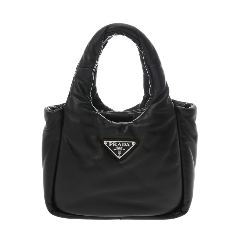 PRADA プラダ パテッド MINIトート 2WAY ブラック 1BA359 レディース ナッパレザー ハンドバッグ Aランク 中古 銀蔵