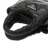 PRADA プラダ パテッド MINIトート 2WAY ブラック 1BA359 レディース ナッパレザー ハンドバッグ Aランク 中古 銀蔵