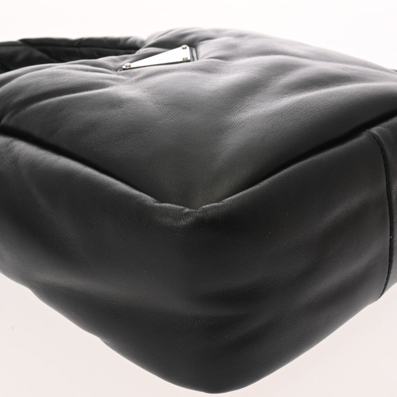 PRADA プラダ パテッド MINIトート 2WAY ブラック 1BA359 レディース ナッパレザー ハンドバッグ Aランク 中古 銀蔵