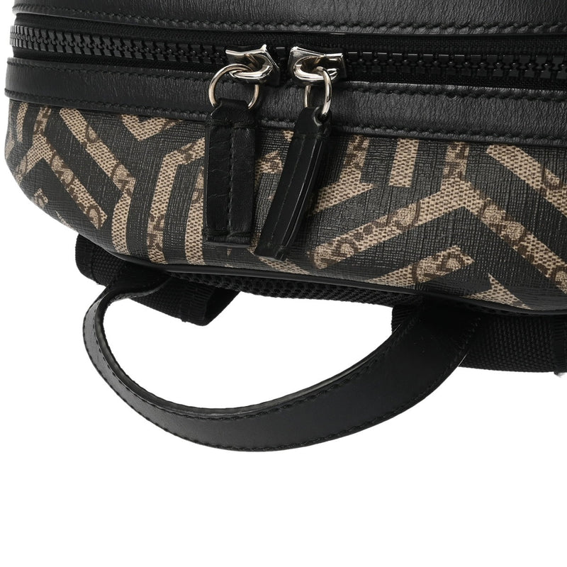 GUCCI グッチ グッチシマ バックパック カレイド ベージュ/ブラック 406370 メンズ レザー GGスプリームキャンバス リュック・デイパック ABランク 中古 銀蔵