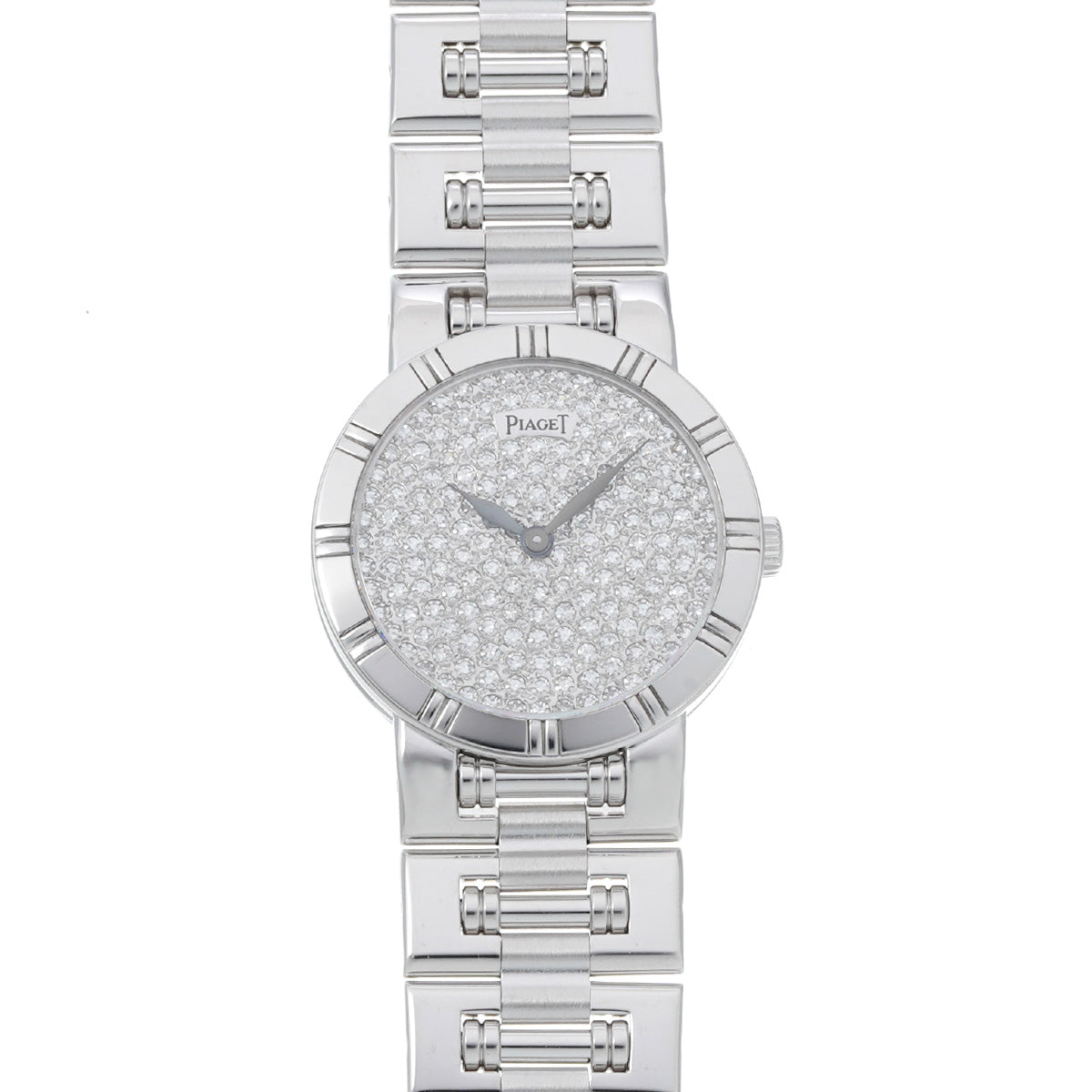 ピアジェ ダンサー 12Pダイヤ P10216 シルバー/ダイヤモンド ボーイズ 腕時計 クォーツ 中古 銀蔵 PIAGET - ピアジェ ダンサー 12Pダイヤ P10216 シルバー/ダイヤモンド